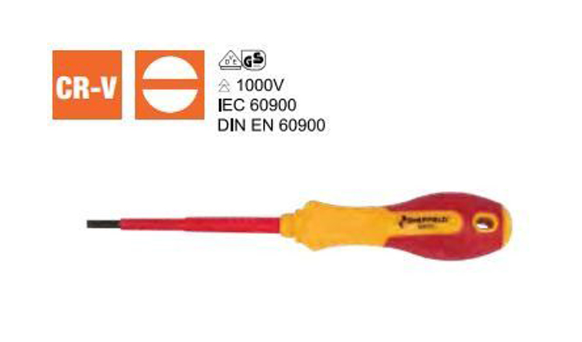 VDE Slotted Screwdriver (S057301 - S057304)