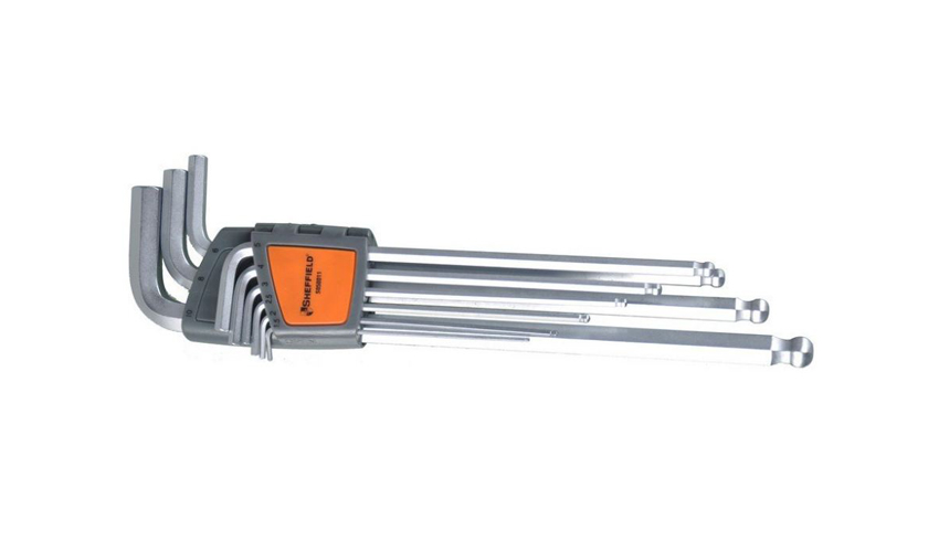 9Pc Extra-Long Arm Ball End Hex Key Set (S050011)